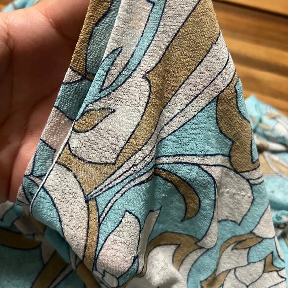 Y2K Fairycore Blue Floral Baby Doll Tie Top Size Small - Picture 7 of 7